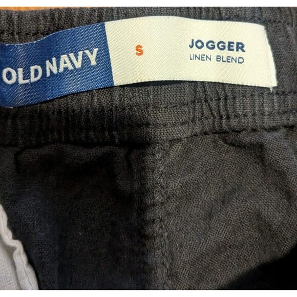 Bundle of 2 - Black Linen Blend & Green Cotton Blend Pull On Jogger Shorts - Picture 7 of 9